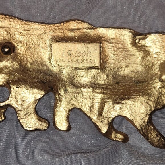 Vintage Laloon Double Lion Belt Buckle